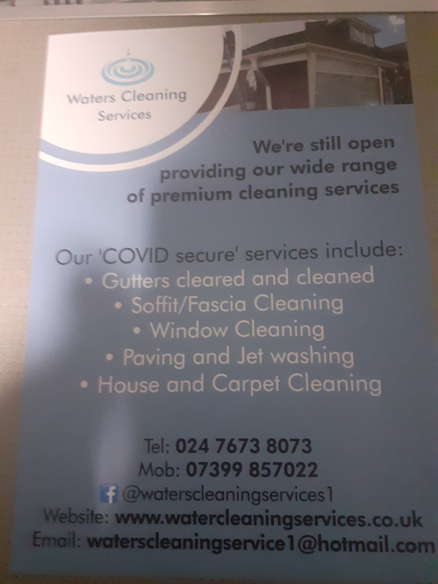 LewisWa63433912's tweet photo. Get ready to enjoy better weather with this fantastic offer!
Get 50% off a window clean if you book in to have your gutters cleaned.
Offer ends 26th April. Our website is currently experiencing technical problems
#WatersCleaningServices #GutterCleaning #ExternalWork #WARWICKSHIRE https://t.co/WfGO8gcNyC