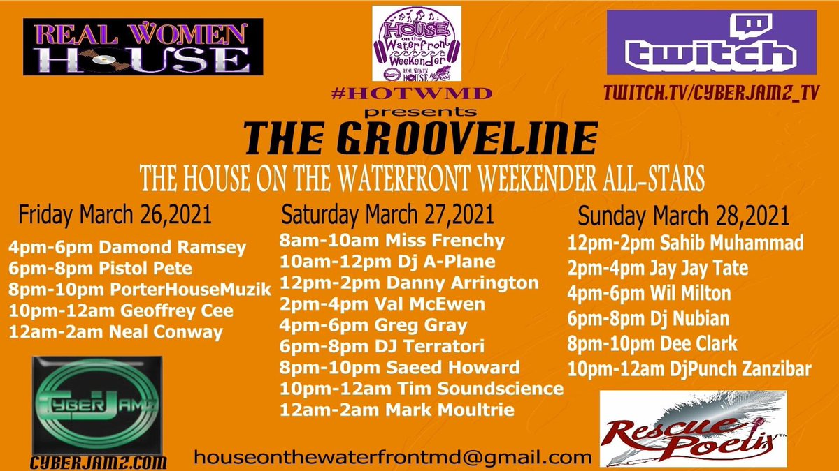HotWMD's tweet photo. Lock it in for the weekend! Broadcasting from Cyberjamz Twitch TV: https://t.co/BoQ3CPPocY https://t.co/sqpkWLPtga