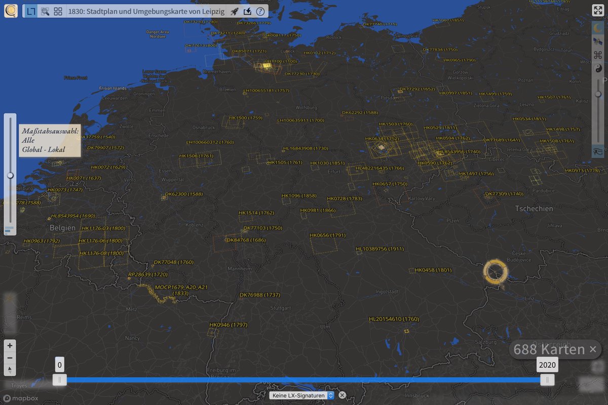 chronohh's tweet photo. 🌶️ Neues aus dem Chrono Research Lab :: Das Chronoscope kann 🗺️ nun nach Maßstab filtern. So zeigen sich Strukturen, die bislang kaum zu entdecken waren. 🪄 #geoixd #infoviz #maps #timemachine
#ForThrillSeekers #feedbackwelcome: Hier links der Slider_
https://t.co/ggn71WWxLD https://t.co/phYp1x7Wpo