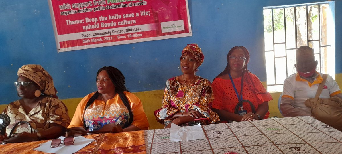 Attending an event by Amazonian Inititiative to end FGM in the north.