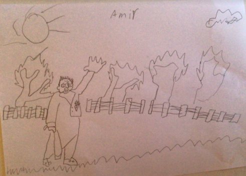 QRA_2025Y6's tweet photo. Amir even got his sister Leyla to join in with artwork about Sir Captain Tom Moore. #qraartwork #qraphse https://t.co/tUEpP8NhwB