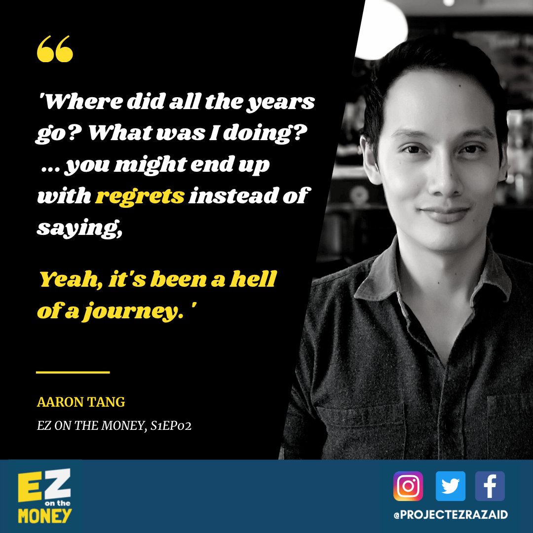 projectezrazaid's tweet photo. 'Where did all the years go? What was I doing?' @mrstingy2014  reveals how to not miss out on living your best life.
🎧 LISTEN to the latest episode of EZ on the Money at https://t.co/x9RlmUMG8s

#projectezrazaid #ezrazaid #aarontang #mrstingy #finance101 #financetips #lifetips https://t.co/ObPiWBJ0tQ