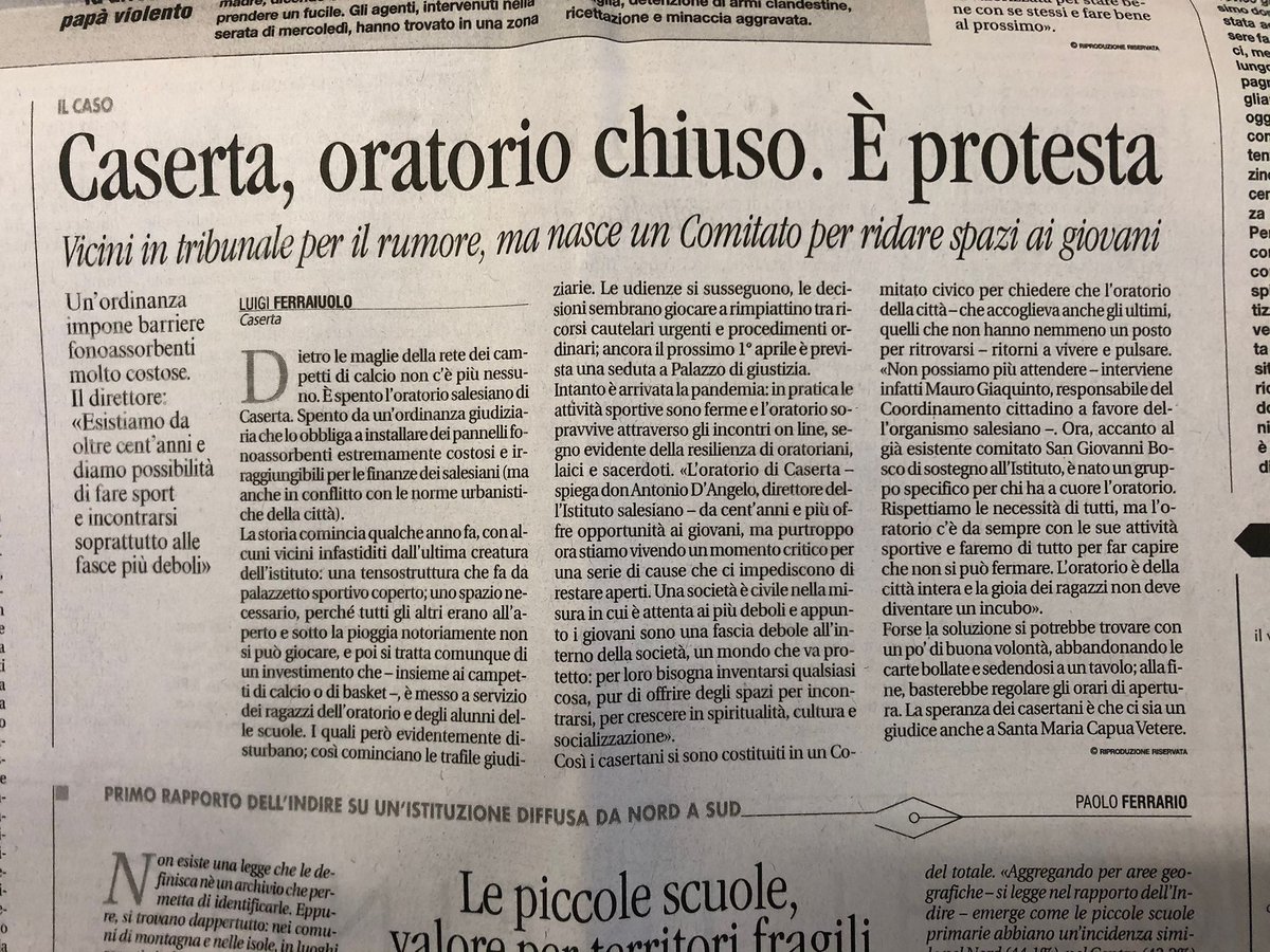 Pio_DelGaudio's tweet photo. L' oratorio dei Salesiani  rappresenta la storia di CASERTA.
Non deve morire. https://t.co/dps0Zn1RqL