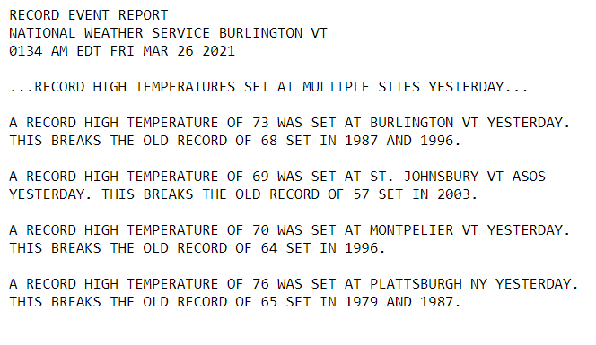 wxeringheights's tweet photo. Yesterday's warmth is seen in today's rivers as #MeltedSnow. Up till now with Montpelier E.F. Knapp Airport seeing only 10% of normal precip, incoming moderate to locally heavy bands of showers and few #thunderstorms lead to #RriverFlooding. "turn around don't drown" #Vermont https://t.co/4OSkBuz6xc