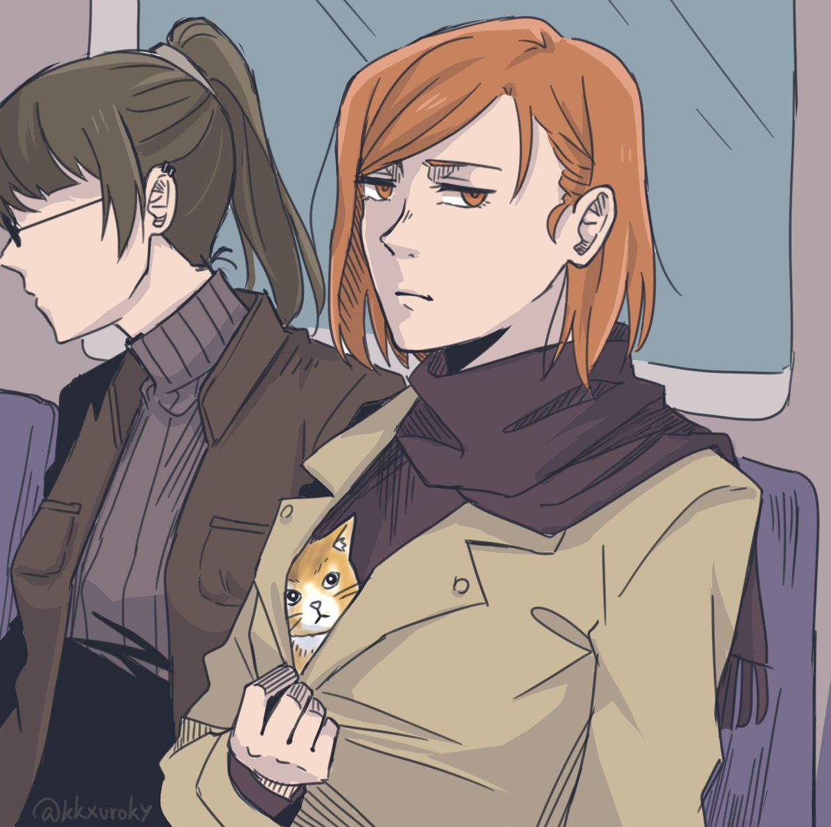 kkxuroky's tweet photo. cat person #JujutsuKaisen https://t.co/V8paRtic0y