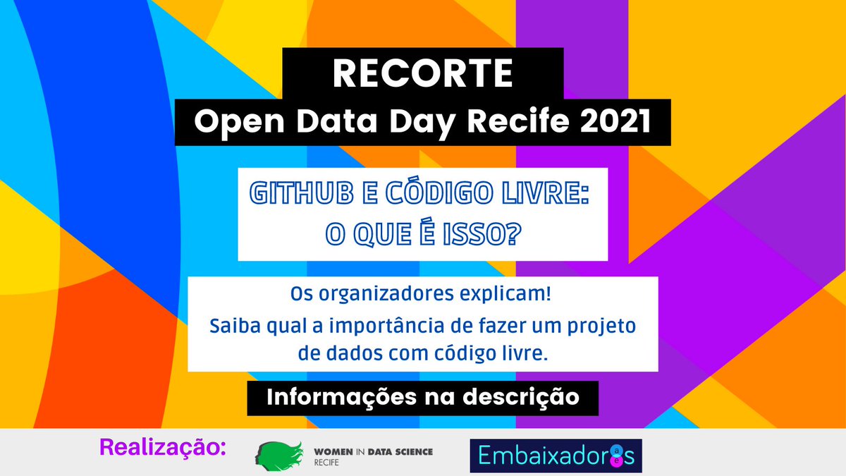 widsrecife's tweet photo. Os organizadores do #OpenDataDay Recife 2021 contam um pouco sobre a importância de utilizar o #GitHub no seu projeto de dados abertos. 

Para assistir a essa explicação, acesse o link na bio.

#DadosAbertos #Transparência #ODD2021 #OpenDataDay2021 #WiDS https://t.co/2wTULjXeog