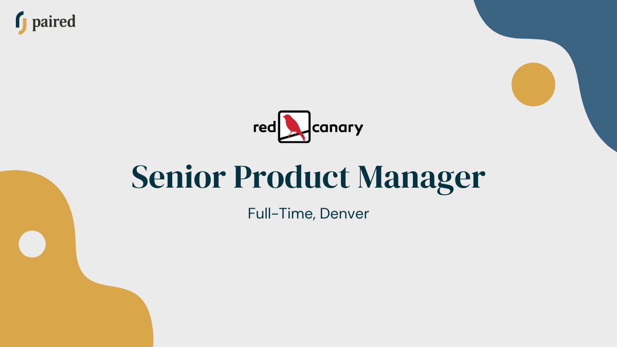 COStartupJobs's tweet photo. "We are looking for an experienced product manager to lead one of our new product offerings. Reporting to the VP of Product Management..." https://t.co/6LGnHSJUS1 https://t.co/MRl59WiD8N