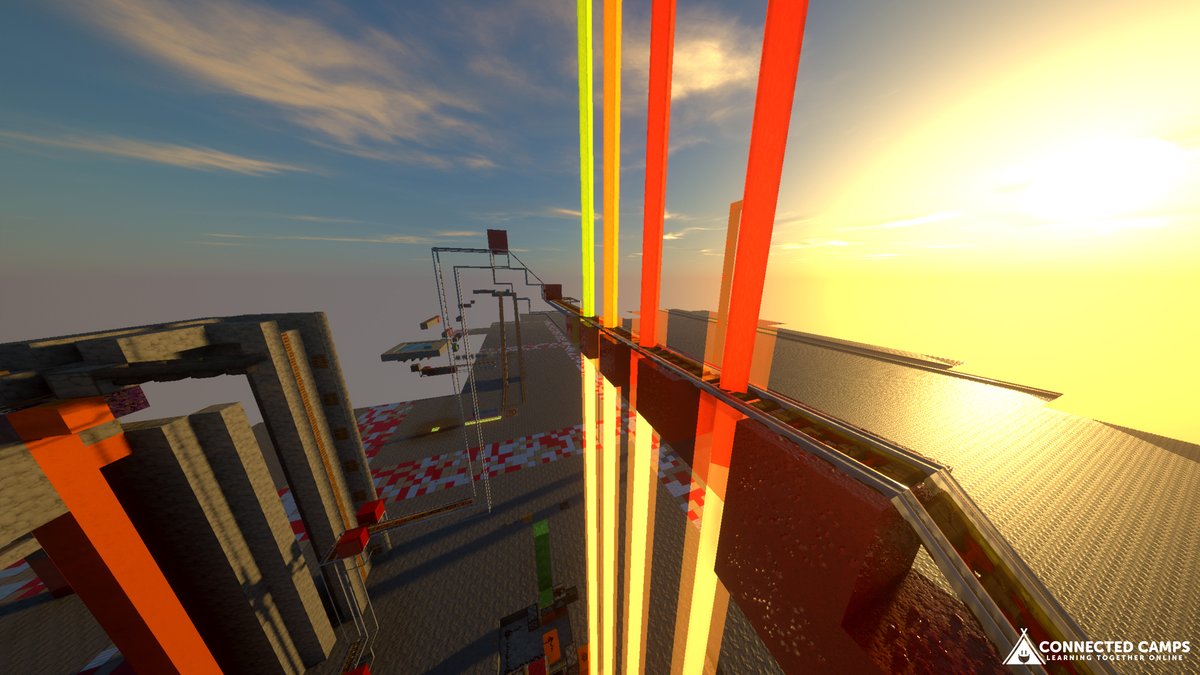 ConnectedCamps's tweet photo. We're amazed by these gorgeous screenshots taken by Counselor Jason of our Engineering event in #KidClub! Powered by redstone logic, our campers got a first hand experience of what it means to be a youth engineer.
Join us tomorrow at 1:30PM PST for a demo of our Builder's Club! https://t.co/hXNsoqC88A