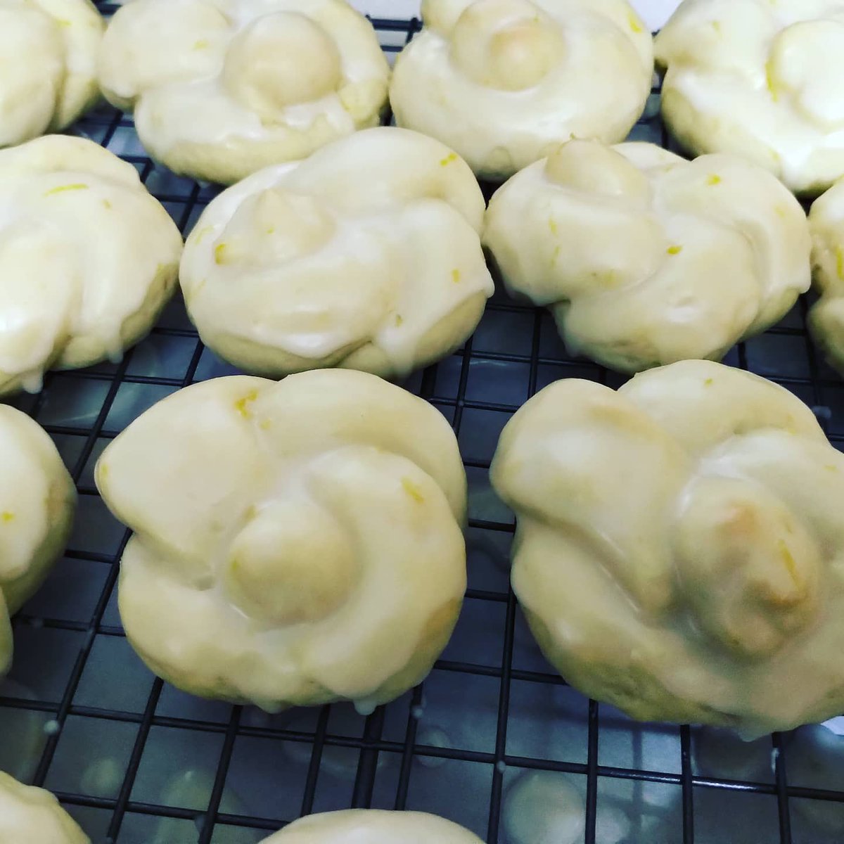 cathymai's tweet photo. Getting some Easter baking done. Italian lemon cookies. #easterbaking #italianbaking #lemoncookies https://t.co/NKMl1w8nqb