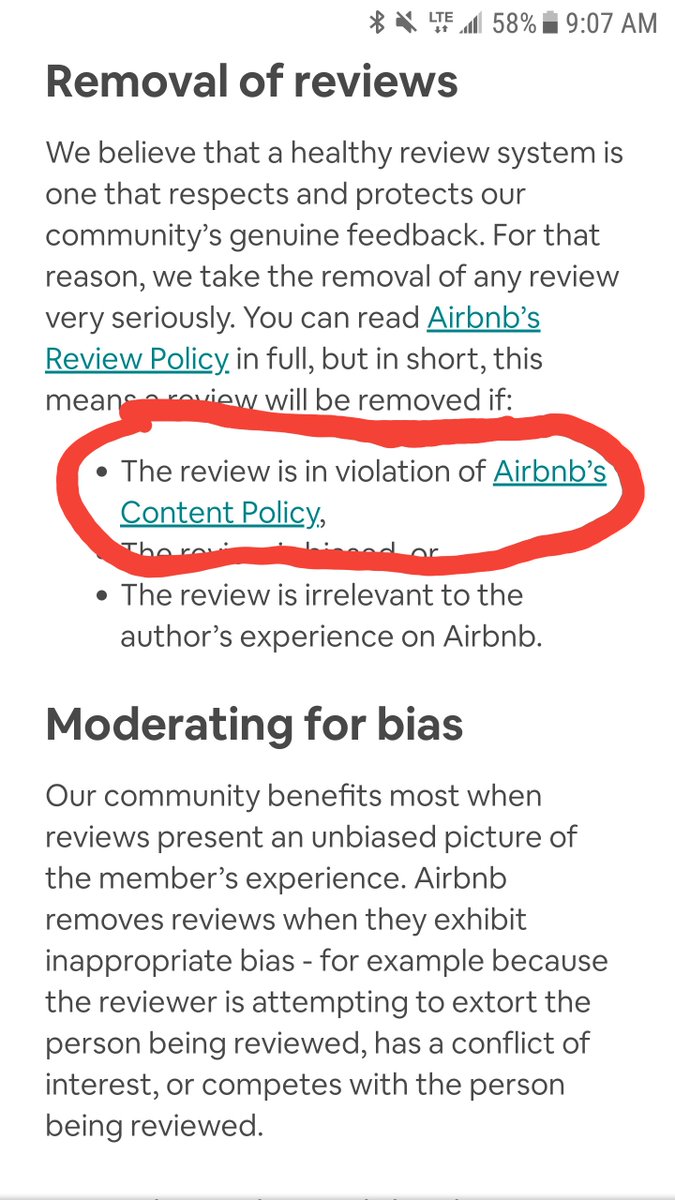 CryptoActor's tweet photo. @Airbnb @AirbnbHelp a review left by a host on my profile has violated your review policy.  This was confirmed by whomever I spoke with at customer service.... this rep also said they will not take the review down even though it is in violation of the policy.  Integrity? https://t.co/ZD41Hs05FH