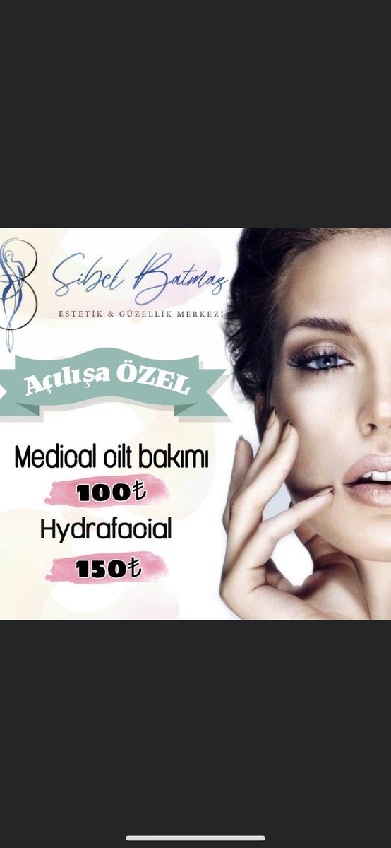 🌸cilt bakımı seanslarımız başlamıştır.
🌸açılışa özel fırsatlarını kaçırmayın.
☎️0541 259 77 31
#sakarya #sakaryaciltbakımı  #sakaryaciltgençleştirme  #sakaryacilttemizleme  #sakaryaciltanalizi  #sakaryasiyahnoktatemizliği  #sakaryahydrafacial  #sakaryadermapen #ozon #terapi