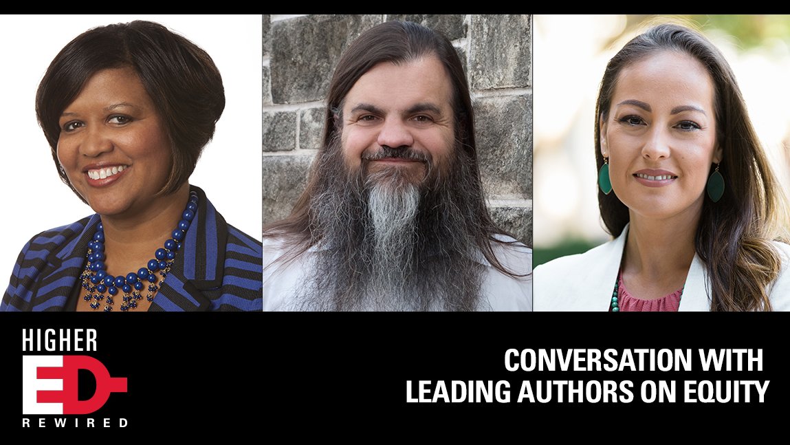 calstate's tweet photo. Listen to a discussion on equity in #highered with nationally-recognized authors Tia Brown McNair from @aacu, @BryanAlexander and Lindsey Perez Huber from @CSULB in this episode of the #HigherEdRewired podcast.
Subscribe and listen at https://t.co/Ep2P00uu9Q. https://t.co/22U8RSsKTN