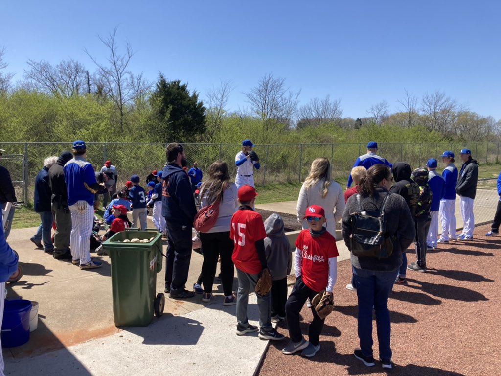 We had some visitors for our first game today for Lebanon Youth Baseball Day. #Family