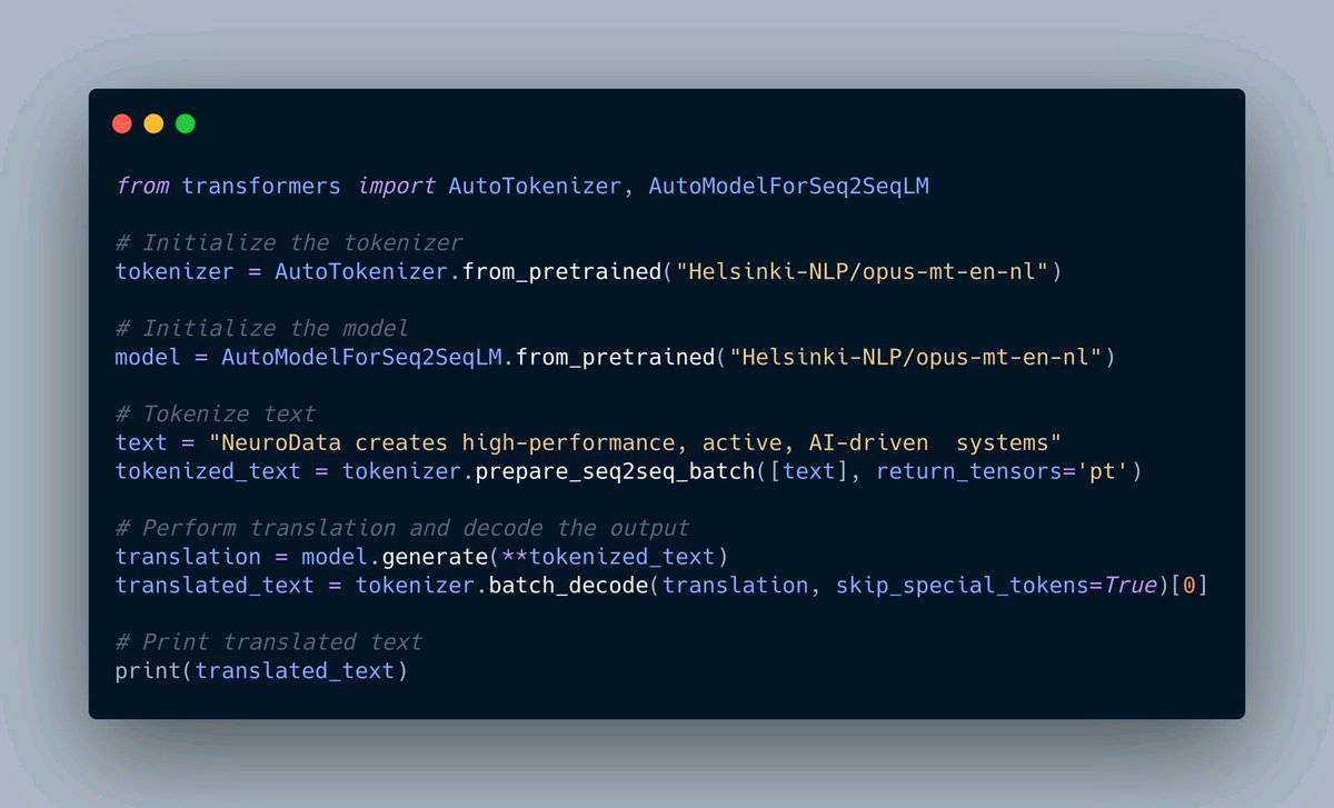 You can now build your own Machine Translation using <a href="/huggingface/">Hugging Face</a>  Transformers with just a few lines of code 🚀🚀