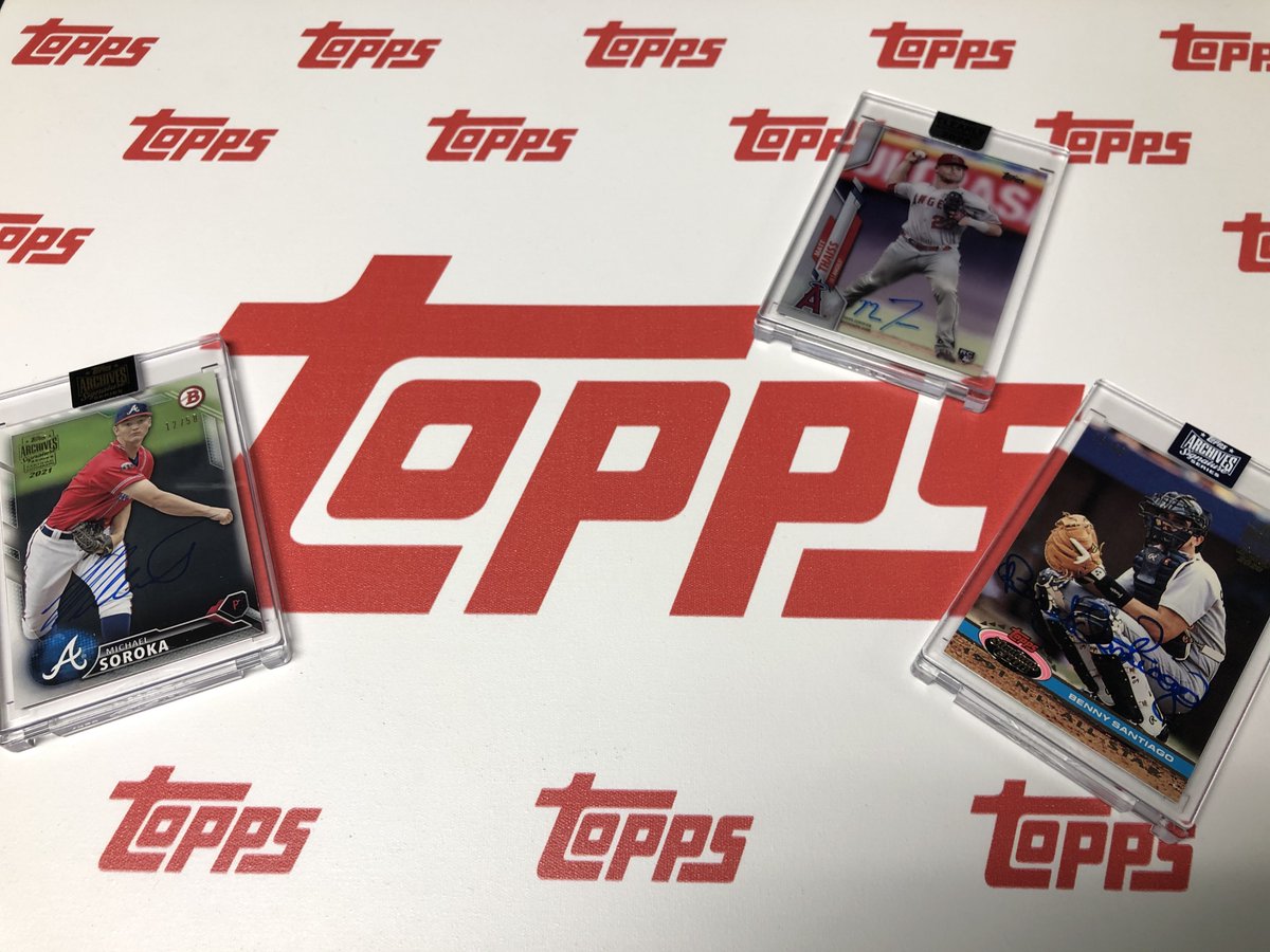 MojobreakM's tweet photo. Thanks to everyone who hung out with us & the entire @MLB #MajorFest crew on #OpeningDay! We've got more prizes from yesterday to give away to our followers, starting with autographed cards of Matt Thaiss, Mike Soroka and Benito Santiago! RT & follow us for a chance to win all 3! https://t.co/tuaSAVxDhd