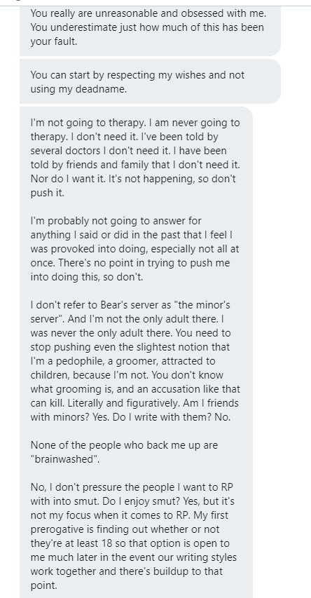 FairsInfoCenter's tweet photo. I take over most interactions. 

I don't have respect for a racist, transbaiting, homophobic, manipulative, lying, piece of garbage. 

You aren't forgiven because I've seen "everything" you've done to people behind the scenes and in public. 

You are cancer, Rachel. - Zack https://t.co/2fLjEl7SQU