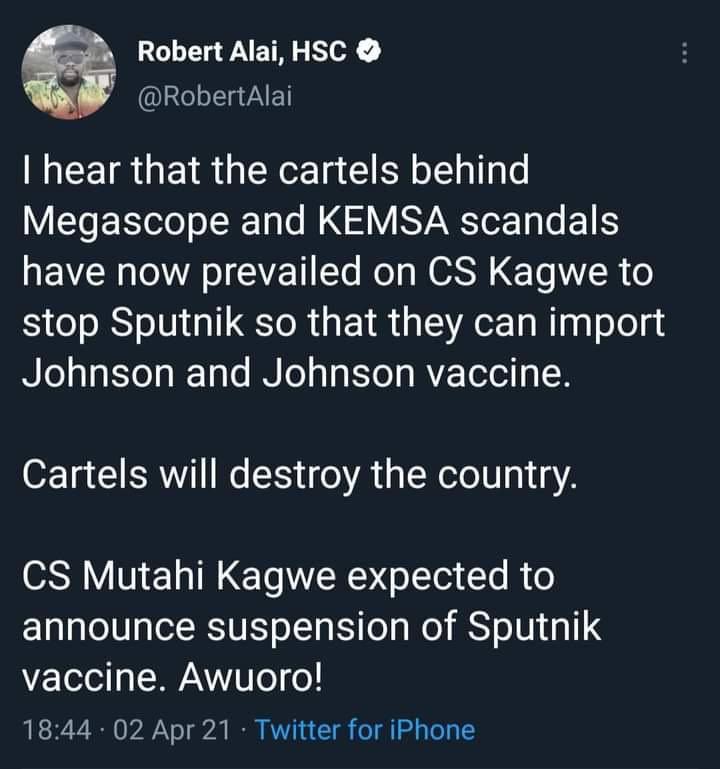 ckositany's tweet photo. Have vaccines become political tools too ? https://t.co/CCw2mLMCcD