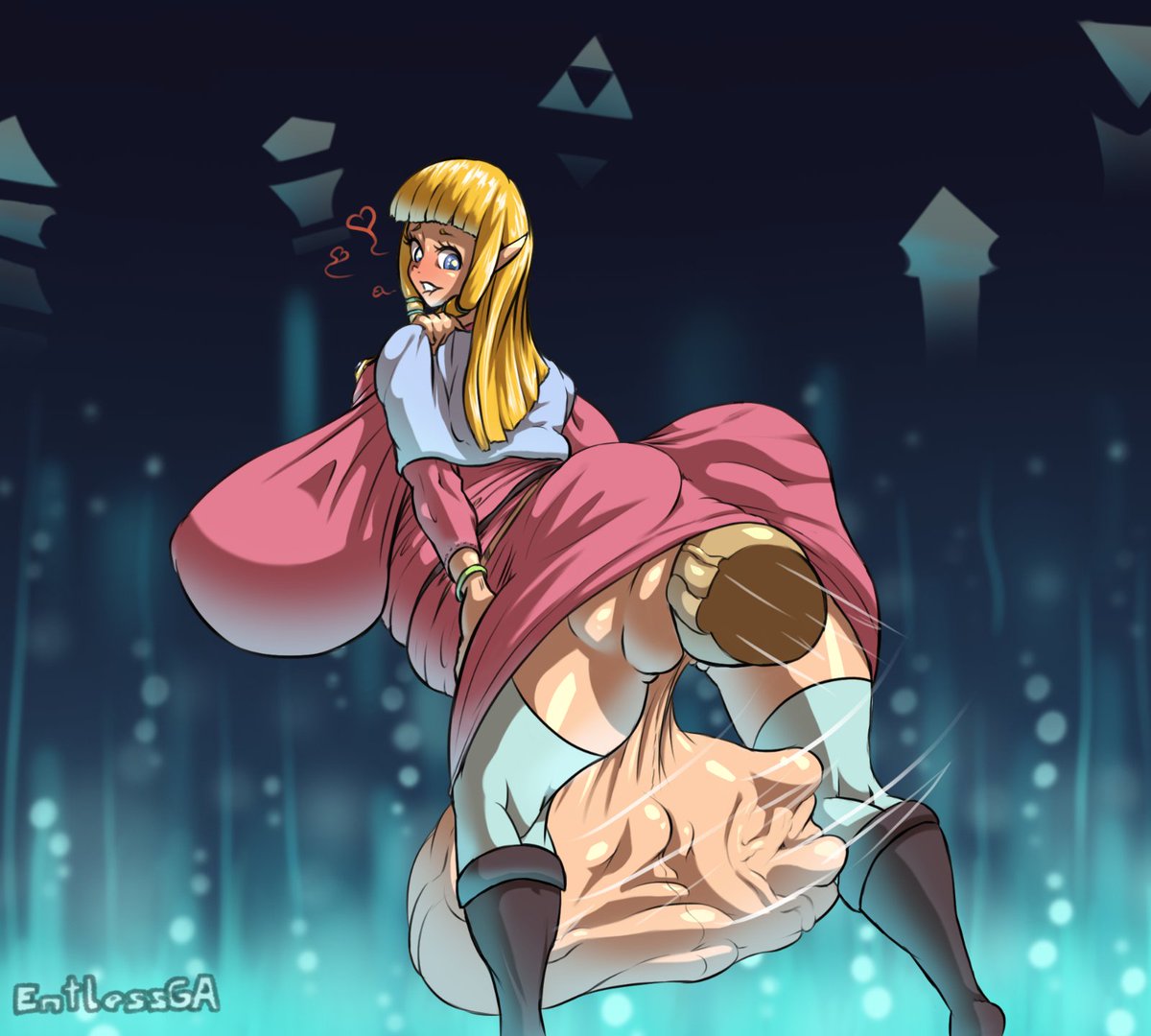 Request from @Fib_Art of Skyward Sword Zelda now in shaded cels #nsfw #futa...