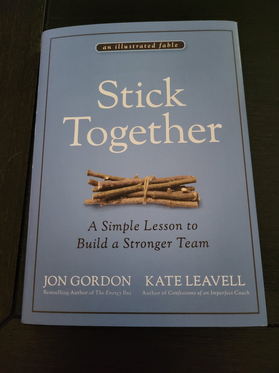 Starting in on next year's theme for the season.  Stick Together, by Jon Gordon.
#onthebus 
#sticktogether
