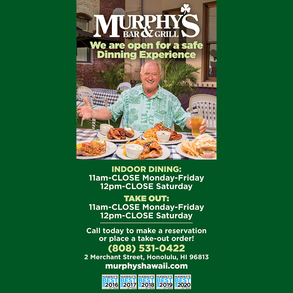 DiningOutHawaii's tweet photo. @murphysdowntown is open for indoor dining! Available for walk ins and reservations. If you haven't been here yet, you need to try a restaurant that consecutively wins a Hawaii's Best Award!

#diningouthawaii #hawaiifoodie #supportlocal #hawaiibusinesses #supportlocalbusinesses https://t.co/G4clCD5lAM