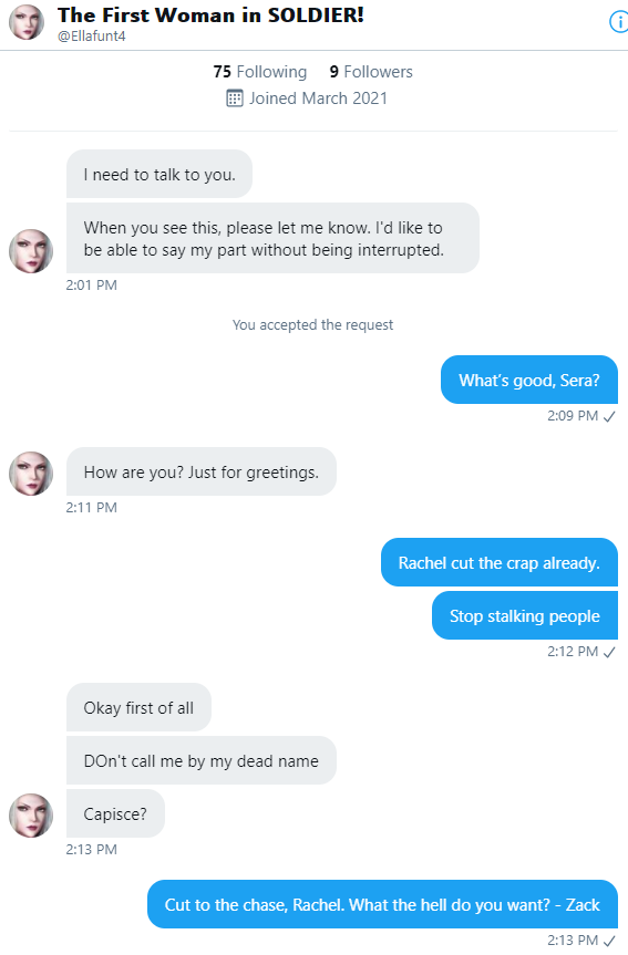 FairsInfoCenter's tweet photo. I take over most interactions. 

I don't have respect for a racist, transbaiting, homophobic, manipulative, lying, piece of garbage. 

You aren't forgiven because I've seen "everything" you've done to people behind the scenes and in public. 

You are cancer, Rachel. - Zack https://t.co/2fLjEl7SQU