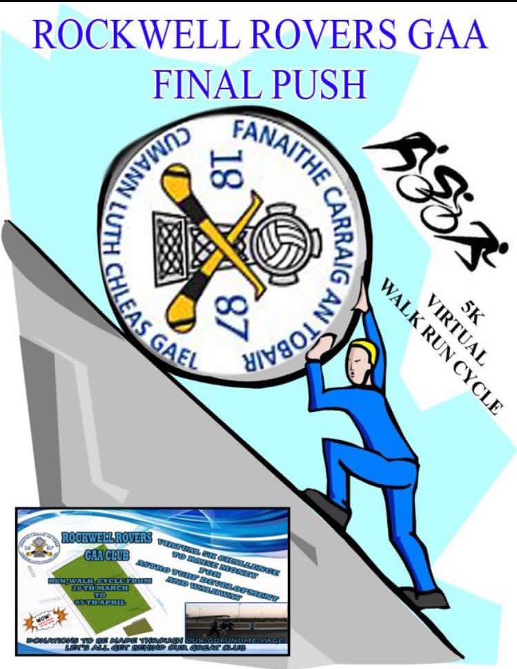 VetTipperary's tweet image. Fantastic support so far for our ambitious
#RockwellRoversVirtual5k 
to help with development of astroturf &amp;amp; walkway.

#onefinalpush

 gofund.me/5d29bb29

Míle buíochas