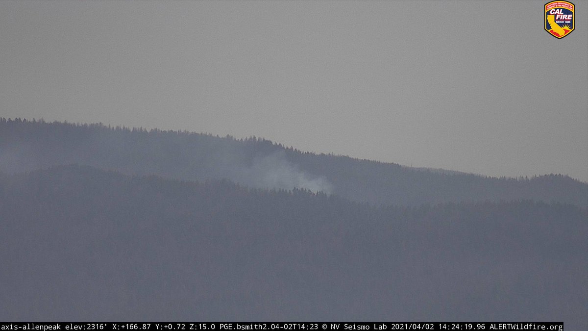 CALFIRECZU's tweet photo. HAPPENING NOW: Crews are responding to a 1/4 acre fire in the Butano area, within the #CZULightningComplex burn area. Copter 106 out of @calfireSCU is overhead. Fire is off of North Butano  Truck Trail. #ButanoFire https://t.co/Se2ACKGpTq