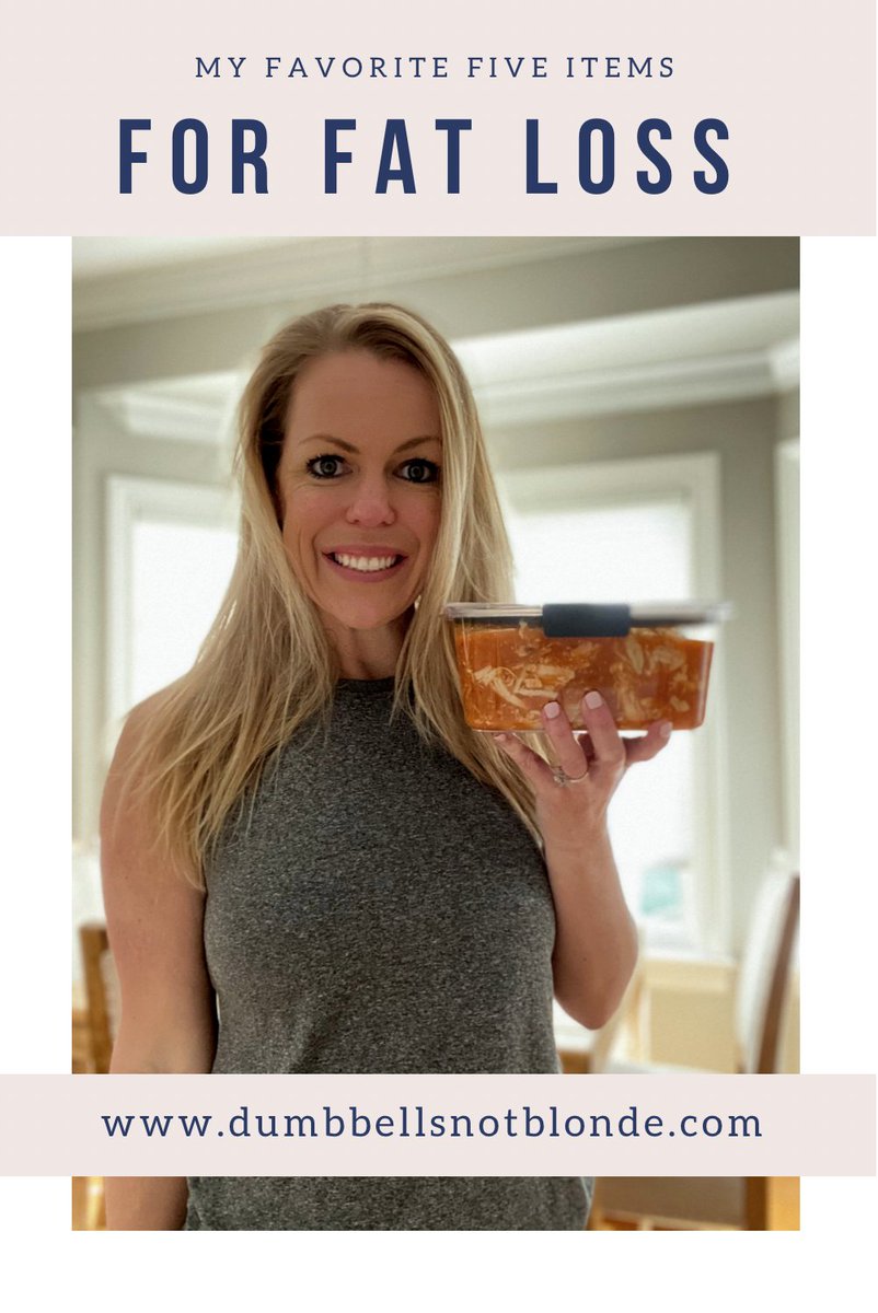 Happy Friday friends!! My five favorite items for #fatloss are now up on the blog. Check it out! :) 
#weightloss #fitnessjourney #newpost #healthylifestyle #healthandwellness #Mealprep 
dumbbellsnotblonde.com/2021/04/five-f…
