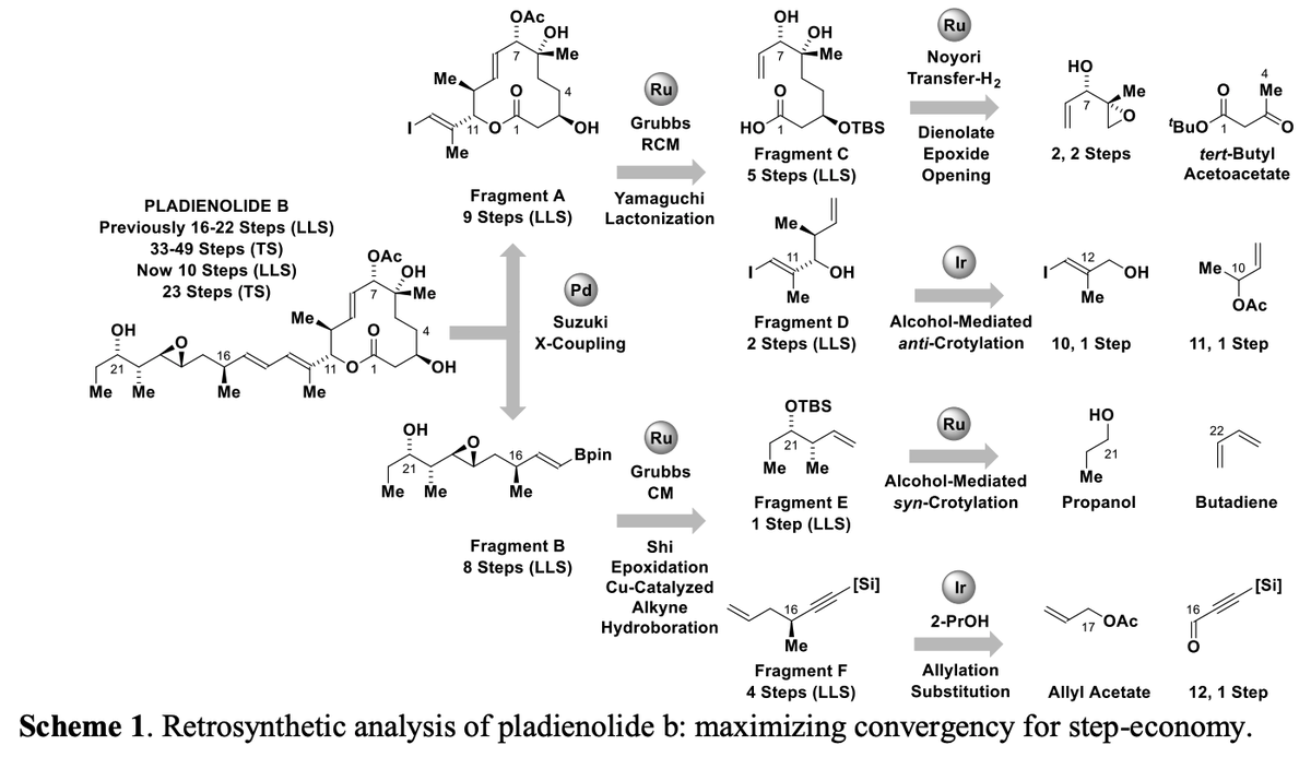 TotalSynthesis's tweet photo. #TotalSynthesis of the Spliceosome Modulator Pladienolide B via Asymmetric Alcohol-Mediated syn- &amp; anti-Diastereoselective Carbonyl Crotylation by Minjin Yoo and Michael J. Krische @KrischeLab @UTChemistry in @angew_chem https://t.co/yfArRXkf9Q https://t.co/wRGUUBIHTa