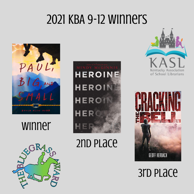 2021 9-12 KBA Winners

{fun fact - there was a difference of FIVE votes between our winners}

<a href="/davidglenrobb/">David Glen Robb</a> <a href="/MindyMcGinnis/">Mindy McGinnis</a> @geoffherbach