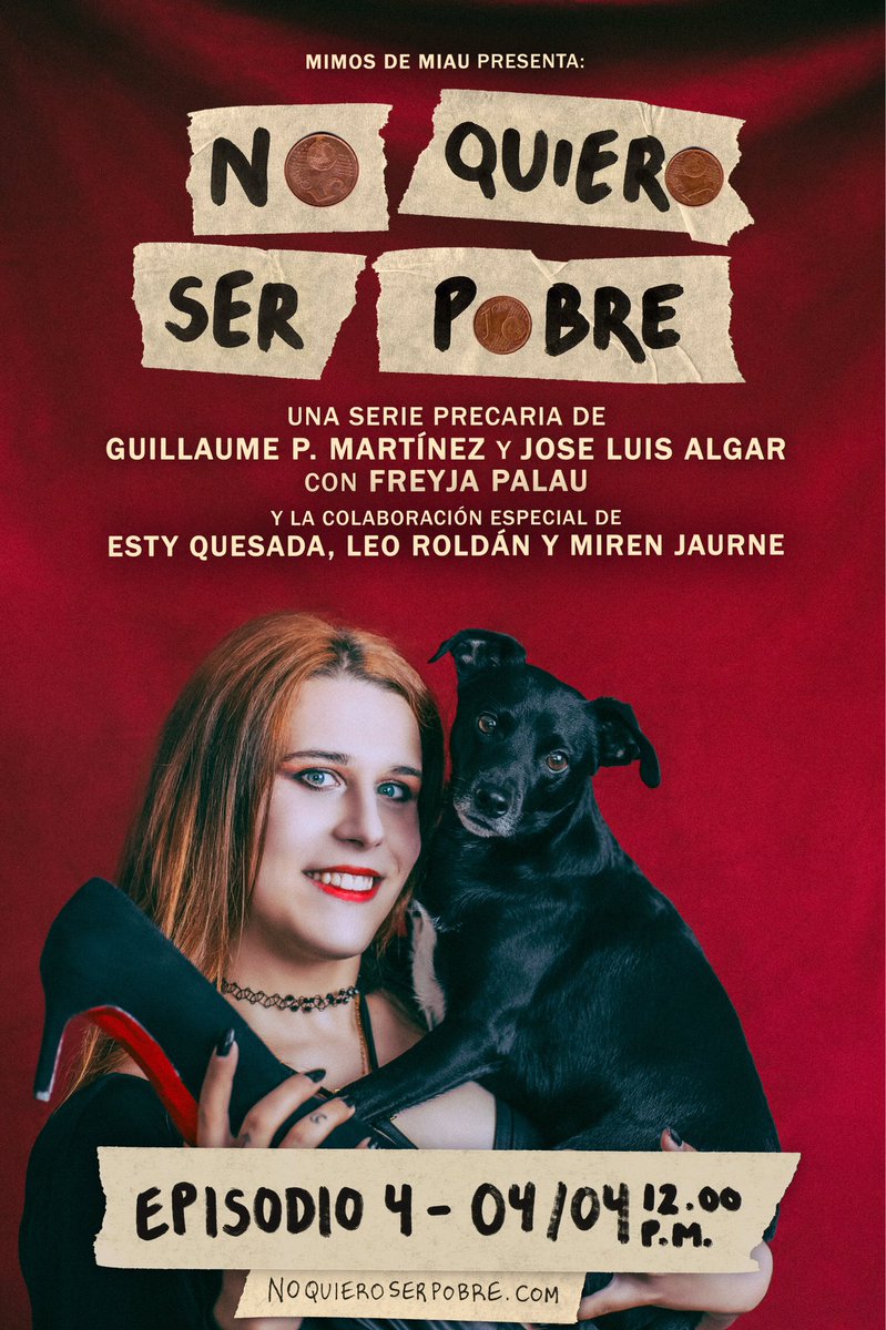nqspserie's tweet photo. ¡Este Domingo 4 de Abril nuevo episodio de No quiero ser pobre!
Ya podéis activaros el recordatorio para que Youtube os avise 15 minutos antes del estreno y podáis uniros al chat en directo.
Link directo en nuestro perfil ❤️
📸: @guillenatron
🖍: @Joseluisalgar
#NQSP #NQSPserie https://t.co/1GLTW1GGgv