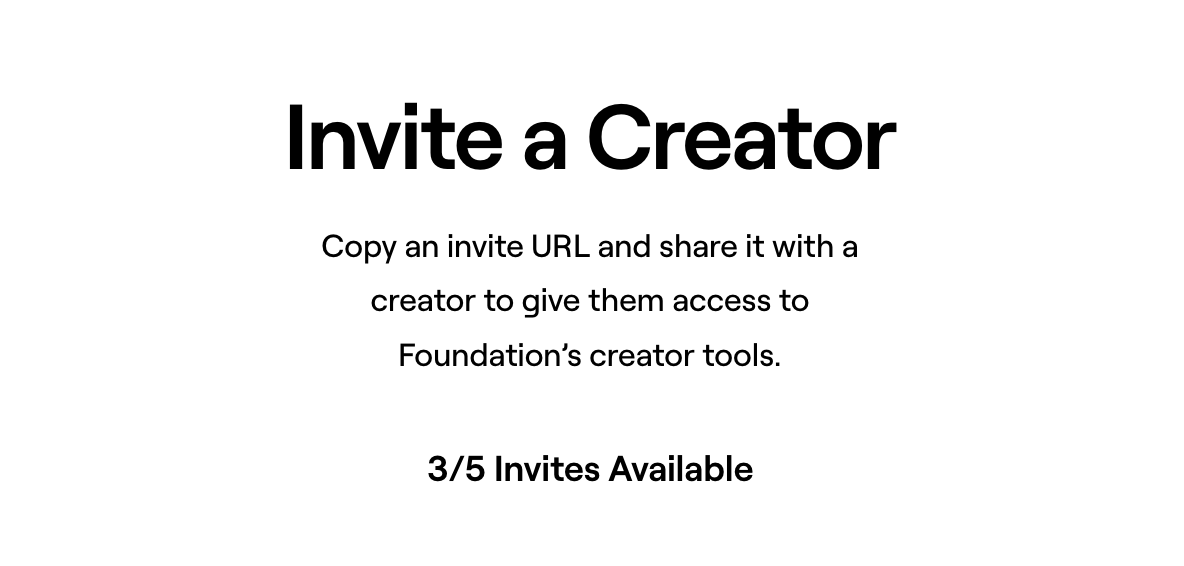 ⚡️Second #giveaway started!

🎁 I will invite creator on @withFND  (Foundation) 1 artist;

1. Retweet this post;
2. Follow me so I can DM you.

🌟Will choose randomly among those who retweeted!

Good Luck! 🙏
#NFTCommunity #NFTs #NFTartists #foundationinvites