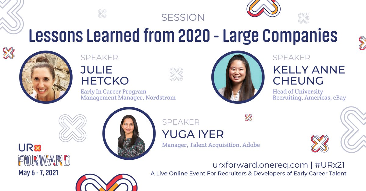 urxcommunity's tweet photo. What are some of the best lessons your team learned from 2020’s #universityrecruiting? 🤔 We’ll be talking all things from startup to large company #strategies on day one of #URx Forward! ✨

➡️ Register now: https://t.co/A6CQ8R7NhE

#URx21 #conference https://t.co/lh5FRl2vrg