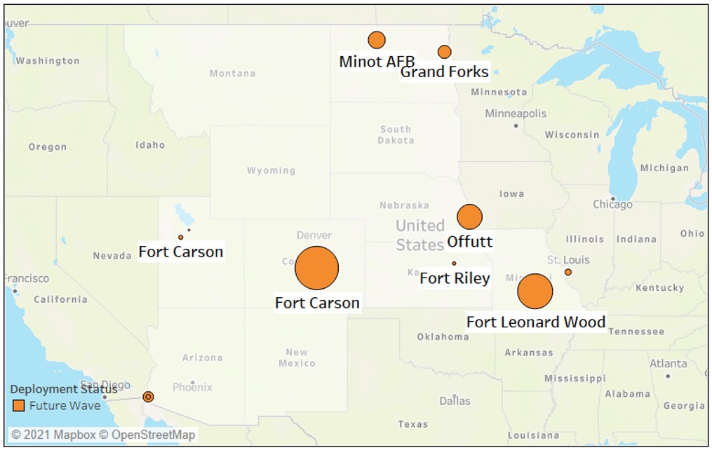 DoD_EHR's tweet photo. #ComingSoon! Later this month, #DHMSM will deploy Wave CARSON+, the most geographically diverse to date, encompassing MTF Commands across 11 states. https://t.co/ho8G1tkz6v