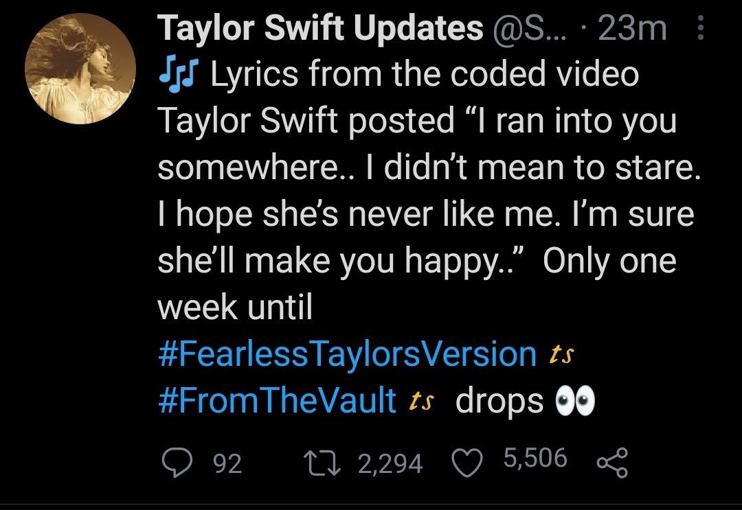 ZajilWhatsapp's tweet photo. @taylorswift13 Level: Expert

Meanwhile swifties in 5min https://t.co/srfkQQPuEf