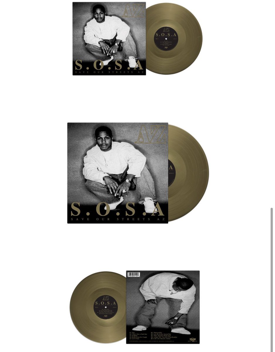 quietAZmoney's tweet photo. S.O.S.A. (Save Our Streets AZ) was distributed in the streets back in 2000. I'm releasing it for the first time on vinyl with @shopgetondown and @Tuffkongrecords  Limited to 500 copies on gold wax, get your copy now! 
#Hiphopvinyl #classichiphop #coloredvinyl https://t.co/tzpKMOTJL0