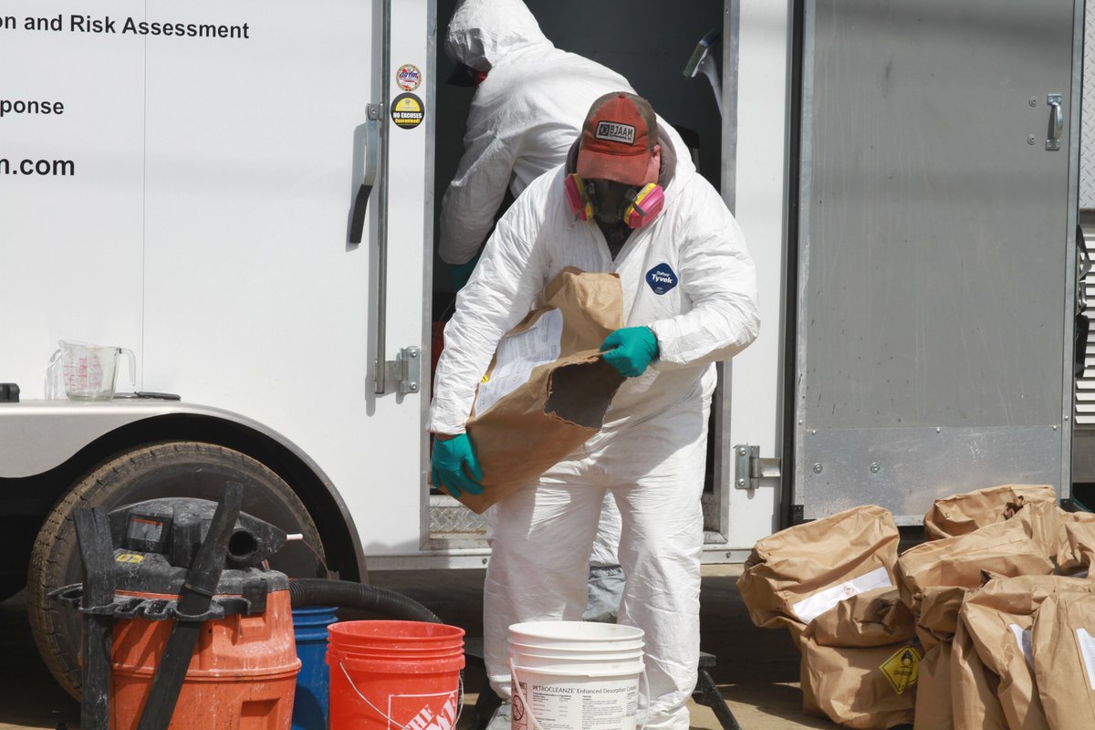 BjaamEnv's tweet photo. BJAAM scientists were recently injecting activated carbon into the subsurface that locks up contamination and eats it! BJAAM owns and operates it's own equipment, which in this instance, is very specific to the task and job. BJAAM continues to lead the way!  #BJAAM2021 https://t.co/qiAuymqaaq