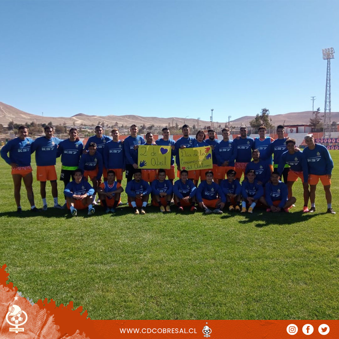 ClubDepCobresal's tweet photo. ✅ En el Día Internacional del Autismo💙, estuvimos presentes en esta actividad  realizada por el área psicologica-social del club. 

➡️ Este día tiene como objetivo principal concientizar socialmente acerca de la vida de las personas con autismo. https://t.co/XeX73I6N2G