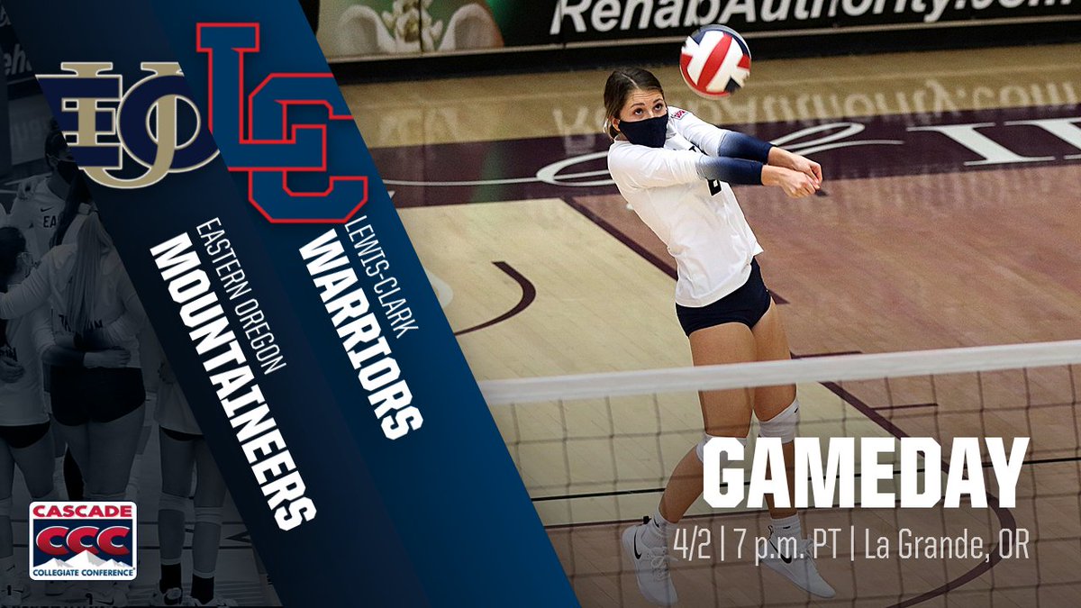 EouVolleyball's tweet photo. Final weekend of regular season play‼️ And we get wrap things up on our home court‼️

🆚Lewis-Clark State Warriors
⏰7 p.m. PT
🏟️Quinn Coliseum
📍La Grande, Ore.
🏐https://t.co/nBlSzzvGOP

#MountUp #EOUvb https://t.co/AMky3P7mou