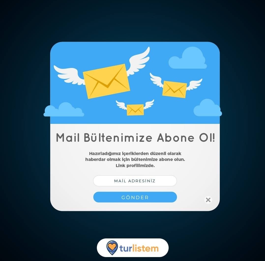 Bir Esra Erol olamasak da biz de sizler için gezilecek yerler buluyoruz nasıl mı? Şimdi bültenimize ücretsiz abone olun: bit.ly/turlistem-bult…