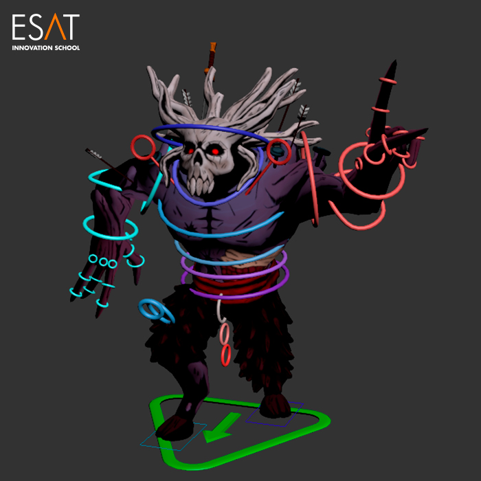 DJ Grunt is ready to party!!!

Rigging the Forest Spirit model for our upcoming game Uros: A Trip Through Shadows, made by students at <a href="/ESAT_Valencia/">ESAT</a>.

Character design &amp; rigging by @A_Caballerosa
 
Follow <a href="/UrosTrip/">Uros: A Trip Through Shadows</a> for more news!

#UE4 #IndieGames #IndieGameDev #ScreenshotSunday