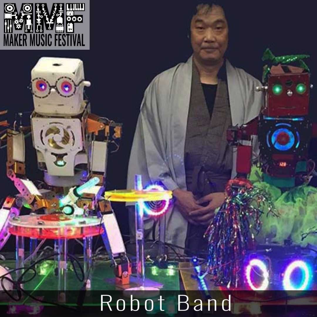 MakerFestival's tweet photo. Meet the Maker: Tetsuji Katsuda of Kyoto, Japan. He is a maker &amp; composer who makes robots that play musical instruments.These instruments are both acoustic &amp; electronic. #mmf21 #robots #robotmusic #instruments #music #experimentalmusic #soundart #newmusic #makermade #musicmaker https://t.co/xKBjg7R5iF