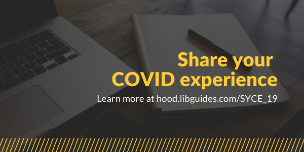 HoodCollegeLib's tweet photo. We're interested in your journal entries, photographs, emails, crafts, projects, audio recordings, or any other material that might shed a light on the ways this global event has impacted your life. This will become the SYCE Collection (Share Your COVID-19 Experiences). https://t.co/hRQiC9J7oV