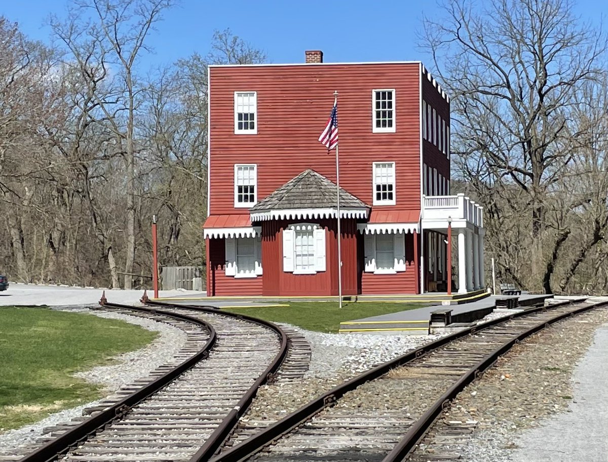 Abraham Lincoln came here in 1863. He took the track to the left on his way to giving an address in Gettysburg that you may have heard of. He came here again in 1865 and took the track to the right on the way to his burial in the Oak Ridge Cemetery in Springfield Illinois.