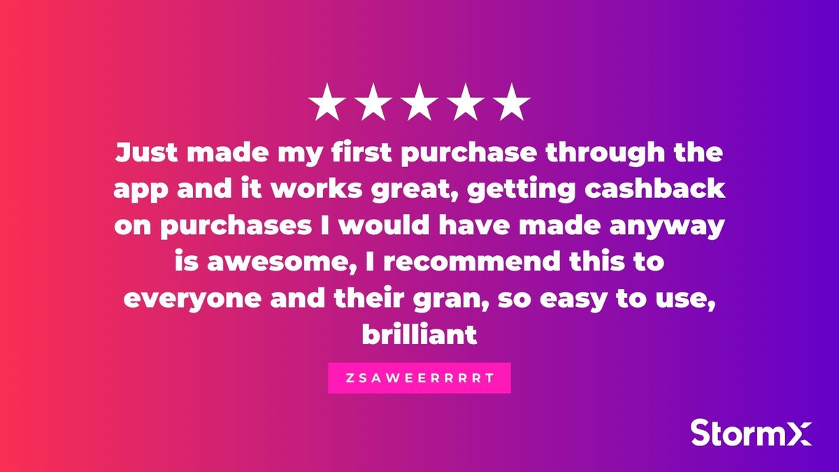 stormxio's tweet photo. Start your crypto cashback journey at https://t.co/Bbo2Eojof6 then share your referral to everyone and their gran for a chance to earn up to $1000 in crypto! 🛒🛍️💰 https://t.co/rRcogDRbOf