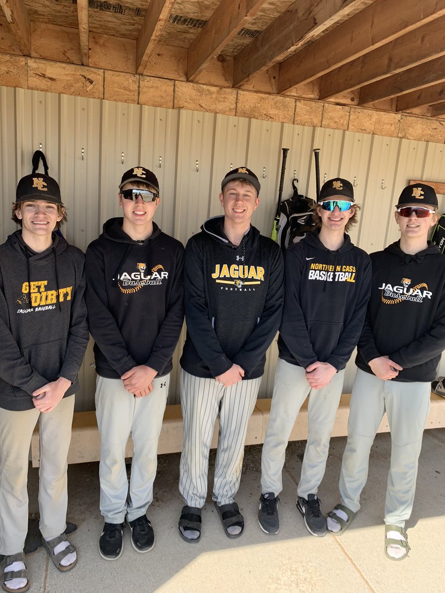 NCBaseball4's tweet photo. Congratulations to these young men on being named a Northern Cass Baseball Program Leader! #ItsDifferentThisYear #NCGreatness https://t.co/RKY6uoIc8R