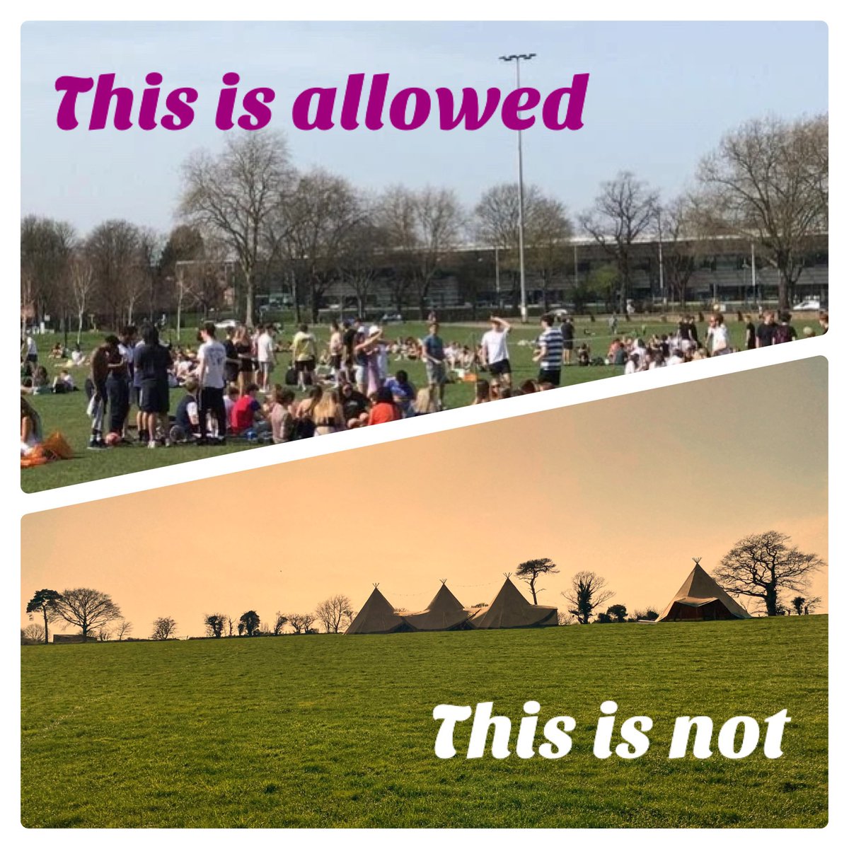 So frustrating that the outdoor, appointment only, socially distant open day we wanted to host at one of the wedding venues we manage was declared “not a permitted activity”. I understand why the restrictions s are in place but there does seem a lack of logic to them!