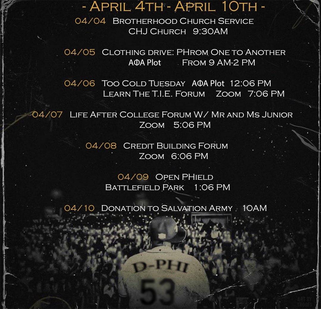 🎶You ain't seen nothing yet🎶 Don’t get it twisted! The bruhs of Delta Phi are just getting started. Come join us for our ALPHA WEEK🦍 We will have forums and services; we’re going out with a BANG💪🏾 See the flyer for details. #JSUAlphas #DeltaPhi1953 #AlphaWeek21