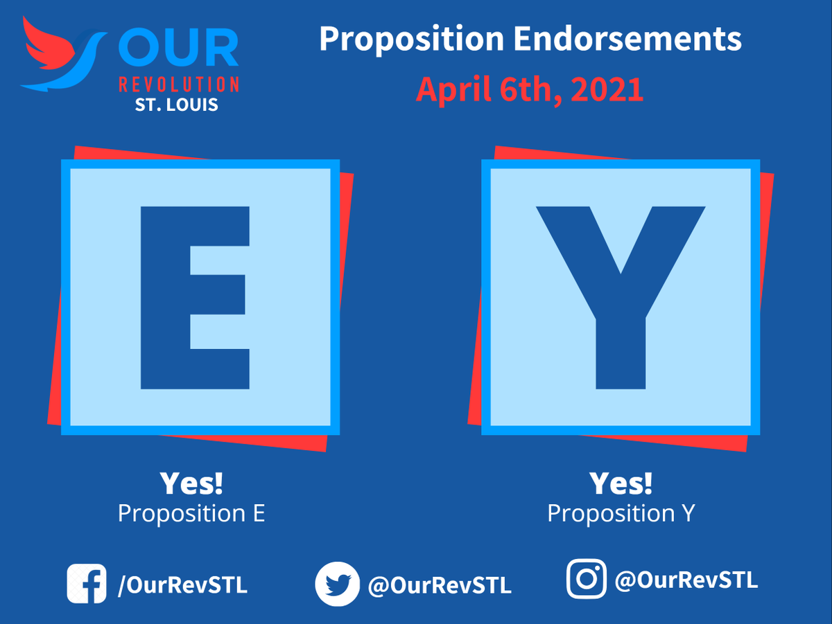 Our Revolution STL's April 6th, 2021 election endorsements: