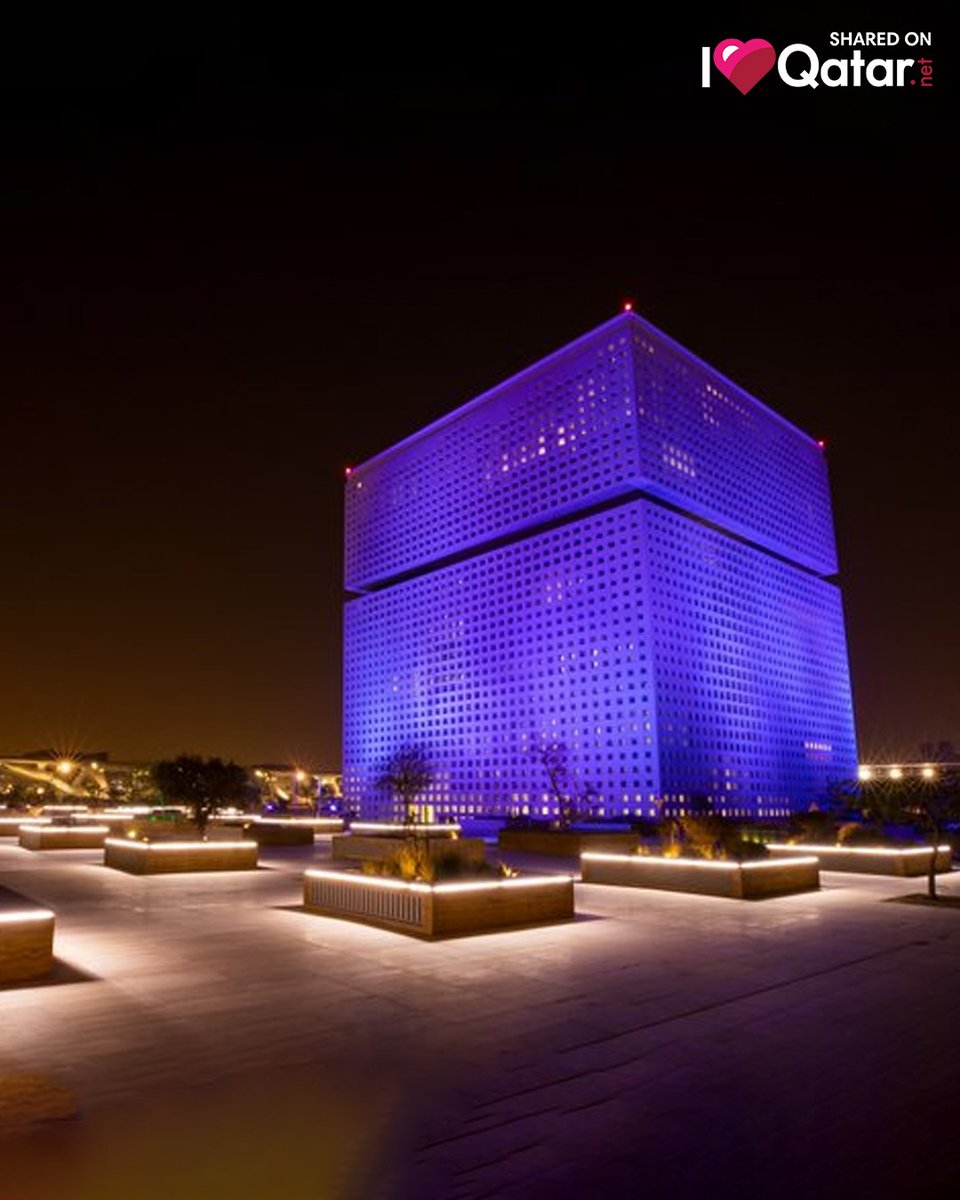 ILQLive's tweet photo. [PHOTOS] In support of #AutismAwarenessDay, buildings in #Qatar were lit up in blue💙

#iloveqatar #Qatar #doha #WorldAutismAwarenessDay #WAAD2021 #LightItUpBlue #LIUB #autism #worldautismday #celebratesdifferences #WorldAutismAwarenessDay2021 https://t.co/QOugOFt7Fl